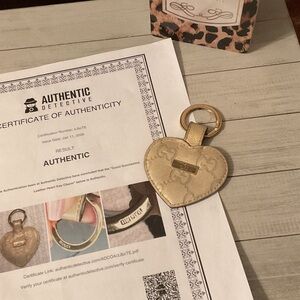 Gucci Gold Heart Keychain
